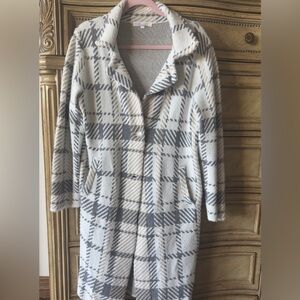 Long Plaid Women Coat